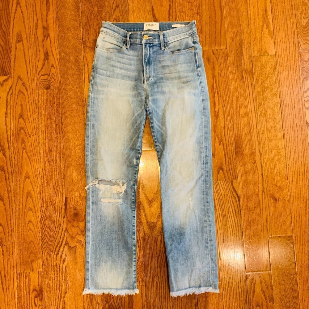 Frame Le High Straight Jeans Size 27 - Picture 4 of 12